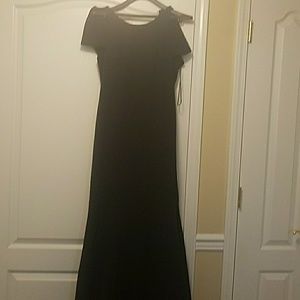 A black evening dress
